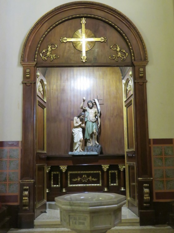 Some of the religious artwork in the church
