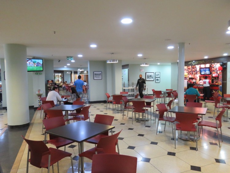 The food court in the hotel